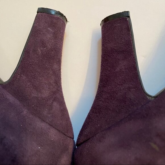 JEFFREY CAMPBELL SHOES HEELS PUMPS PURPLE SUEDE LEATHER - Picture 10 of 11